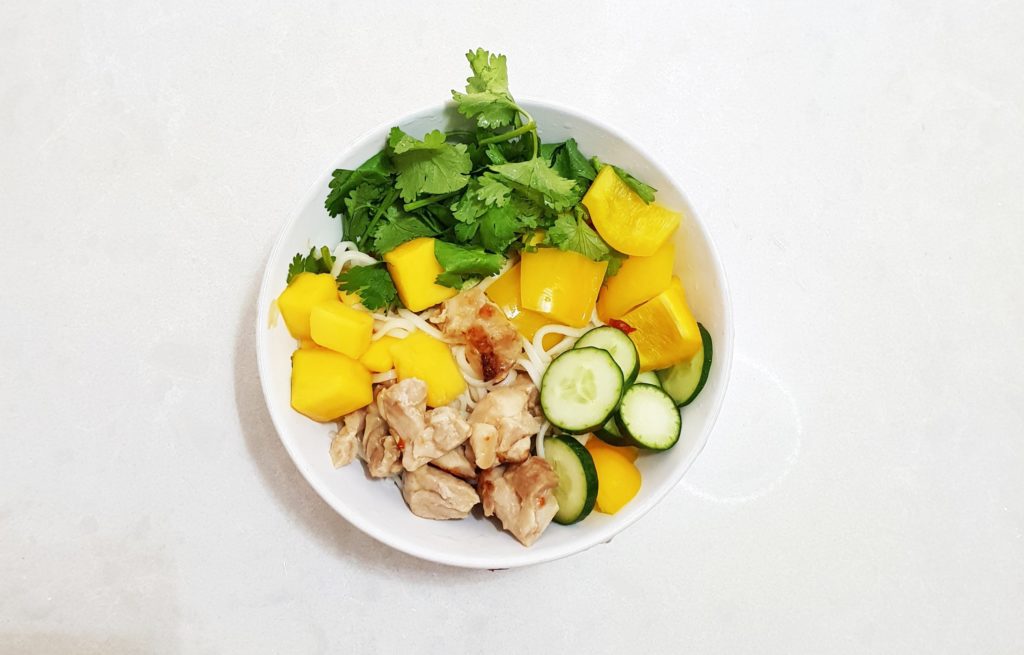 chicken mango noodle