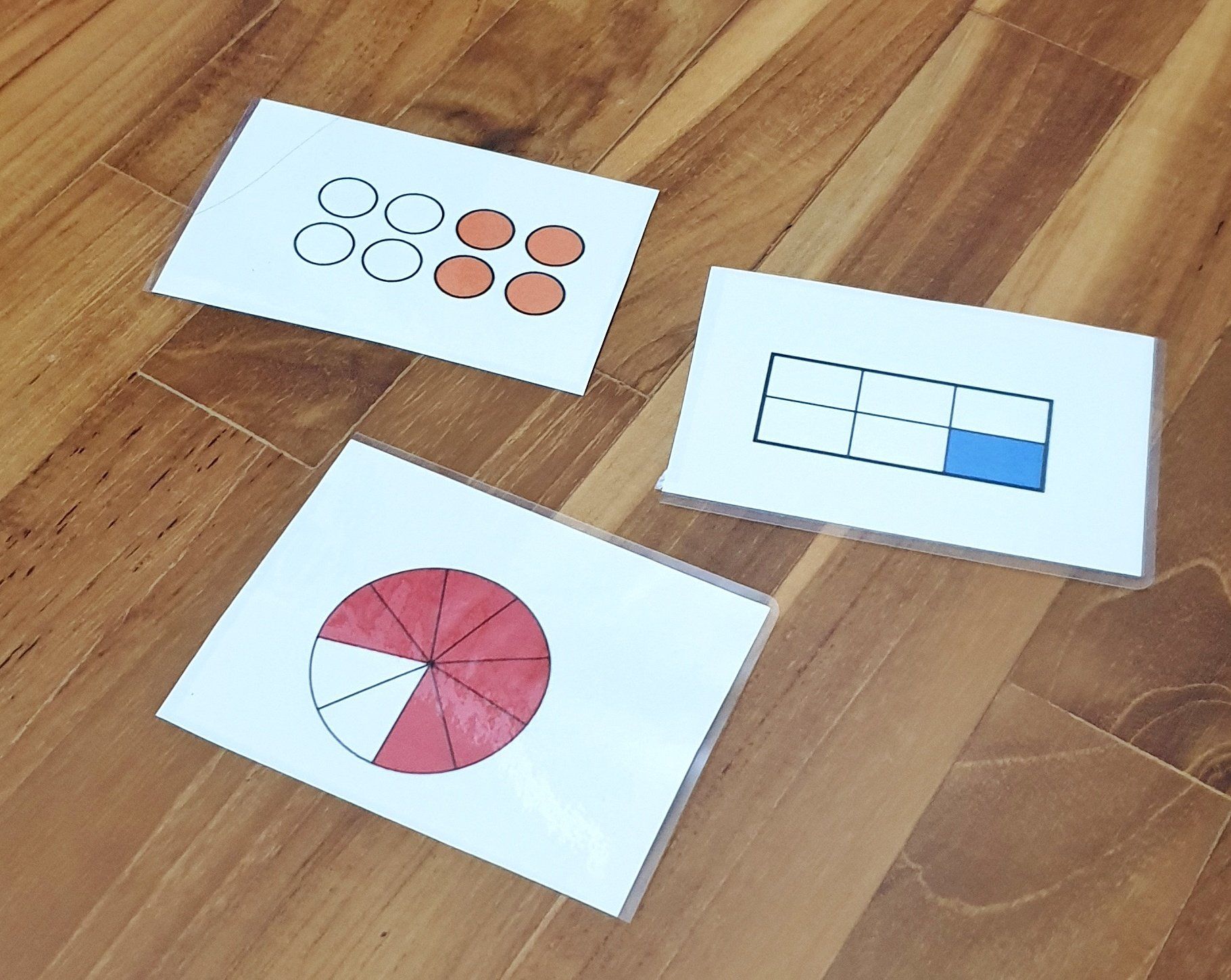 fraction cards