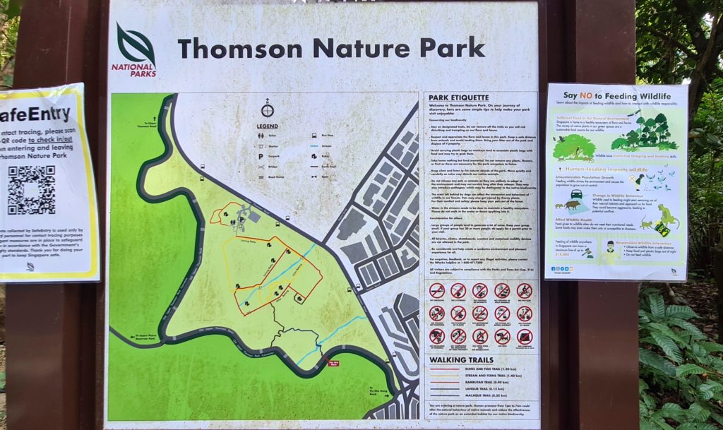 Thomson Nature Park Map